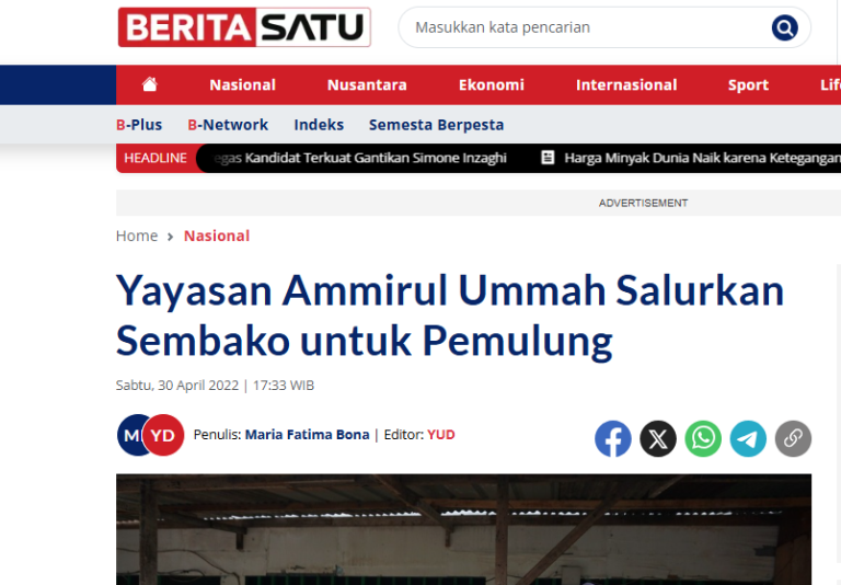 Sembako untuk Pemulung